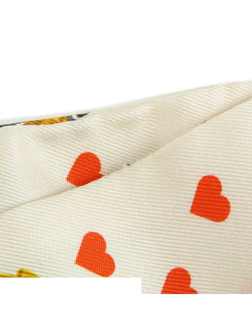 Hermes Twilly Black White Gold Silk Brides de Gala Love Scarf